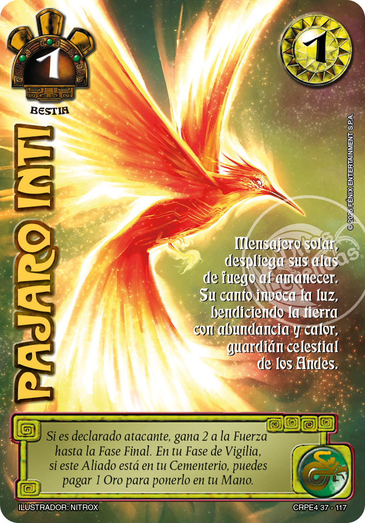 Pajaro Inti (Coleccion Racial Primera Era 2025)