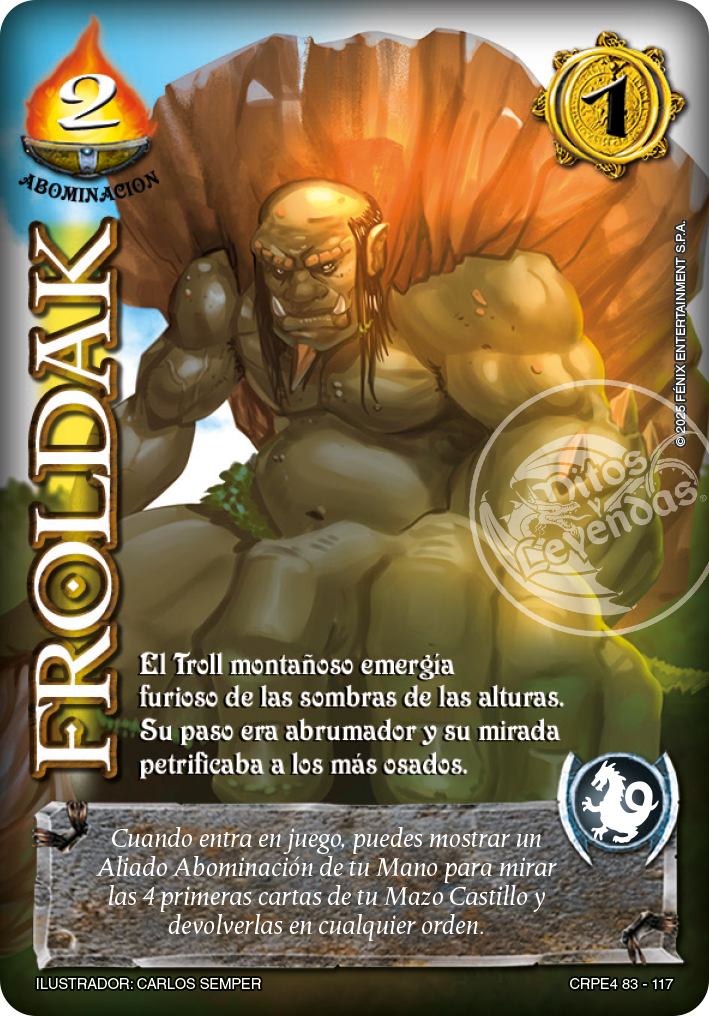 Froldak (Coleccion Racial Primera Era 2025)