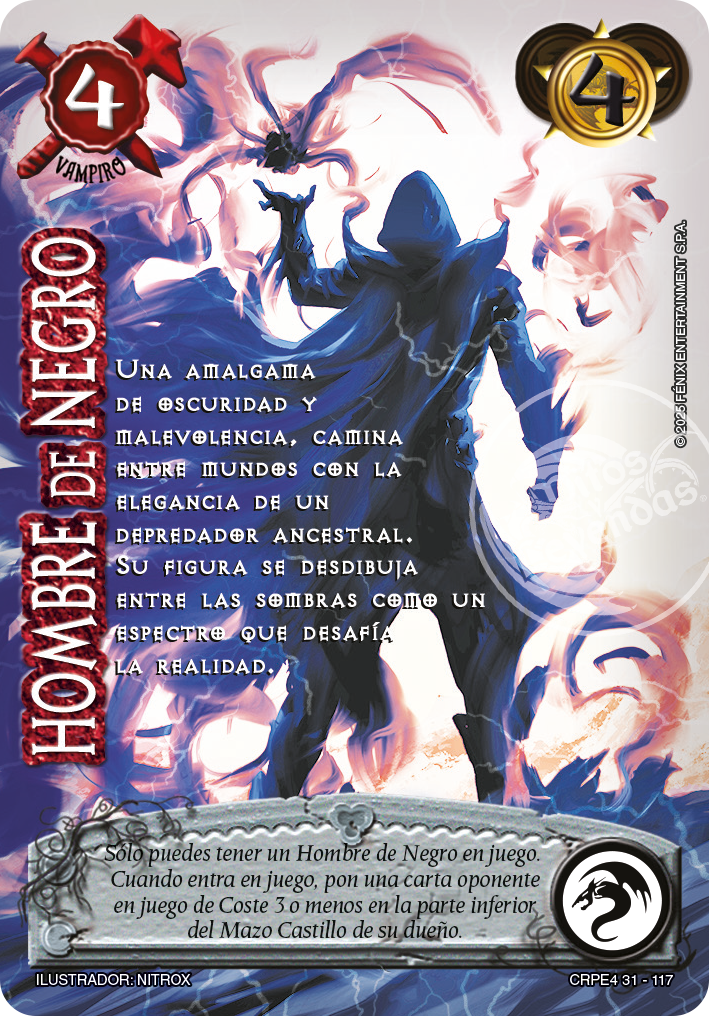Hombre de Negro (Coleccion Racial Primera Era 2025)