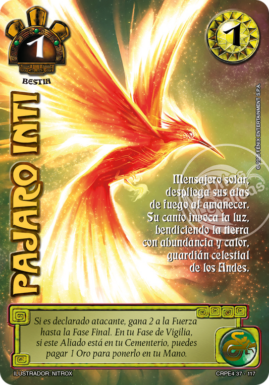 Pajaro Inti (Coleccion Racial Primera Era 2025)